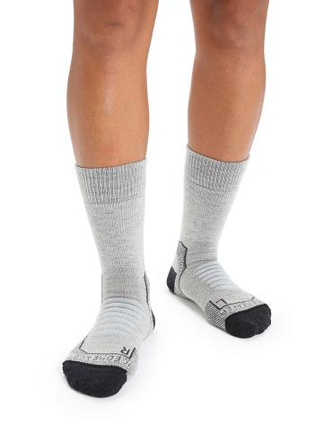 Blizzard Heather Icebreaker Merino Hike+ Heavy Crew Women's Socks | AU 1449VRWD